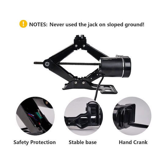 Electric Car Jack with Lifting Controller 2t 100w - Electric Jack Lighter Powered