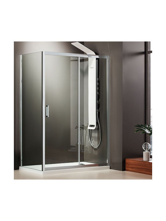 Drawer Cabinet Sliding Door 164-167x185 Axis Slider 1+1 Clean Glass