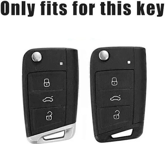 TPU Protective Case in Black-Nickel Finish for VW-Skoda-Seat