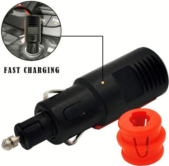 Φις Αναπτήρα 12 V Αυτοκινήτου 12 A Max , Κατάλληλο Για Ψυγεία, Σκουπάκια Και Άλλες Συσκευές Που Χρειάζονται Υψηλό Ρεύμα . Συνδέεται Και Σε Hella Socket. Διαθέτει Ασφάλεια Στο Εσωτερικό Του . Υψηλής Ποιότητας Και Υψηλών Προδιαγραφών.