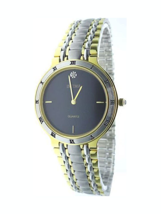 Intima Moda Vintage 23k Golden Watch In116 Intima Moda Vintage 23k Golden Watch In116
