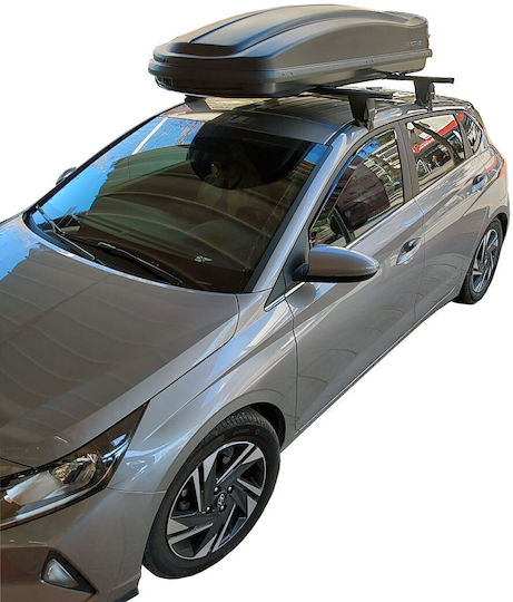Menabo Garage Bars - Menabo Delta Aluminum Roof Bars Kit - Legs - Garage Door Nordrive Box 430lt For Hyundai I20 2020+ 3 Pieces B.hi20.11