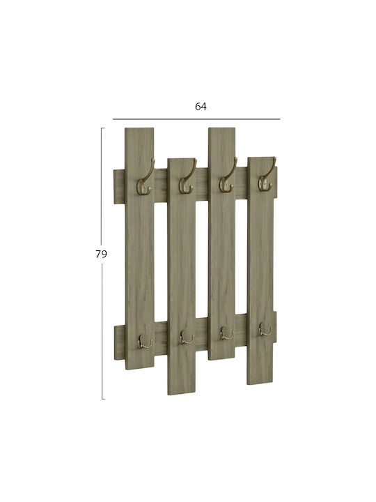 Κρεμαστρα Εισοδου Fb98940.12 Μελαμινη Σε Olive Green 64x4x79υεκ.