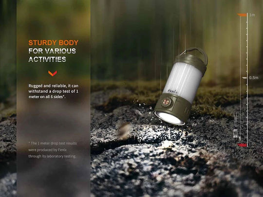 Dulotec CL26R Pro Φανάρι Led Μπαταρίας για Camping Αδιάβροχο με Φακό 650lm Λευκό