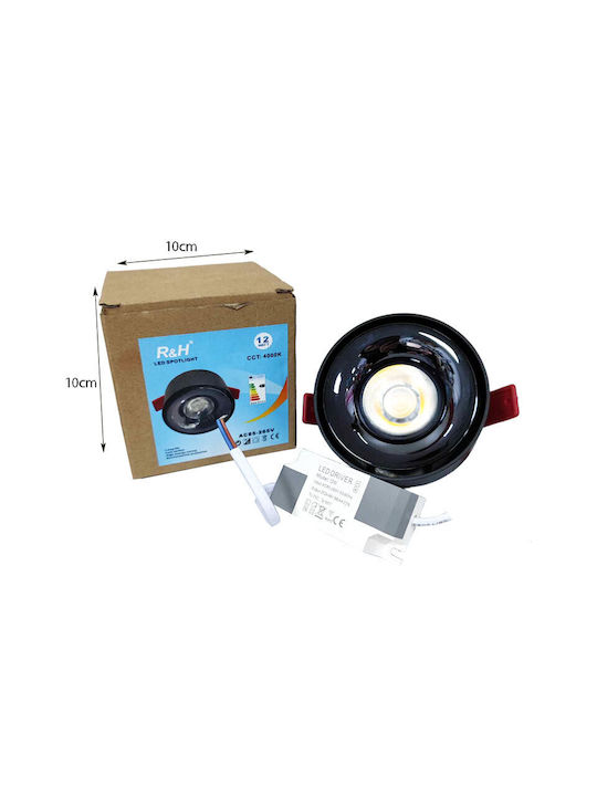 Einbau Spot mit integriertem LED und Natürliches Weißes Licht Weiß 1Stück Einbau Spot mit integriertem LED und Natürliches Weißes Licht Weiß 1Stück