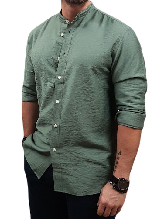 Jack&jones - 12254119 - Jor Marshall Band Shirt L/s - Laurel Wreath - Mao Πουκάμισο - Khaki