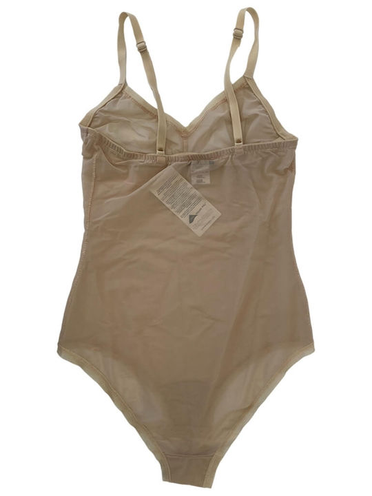Omero Beige Shapewear bej Pantaloni scurți din tul So1022