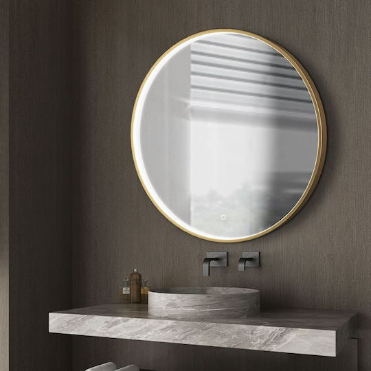 Luminor 70-221 Καθρέπτης Lumini LED Atingere 70x70cm Bronz