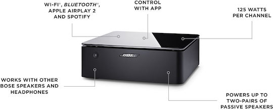 Bose Music Amplifier Wifi Network Player Μαύρο
