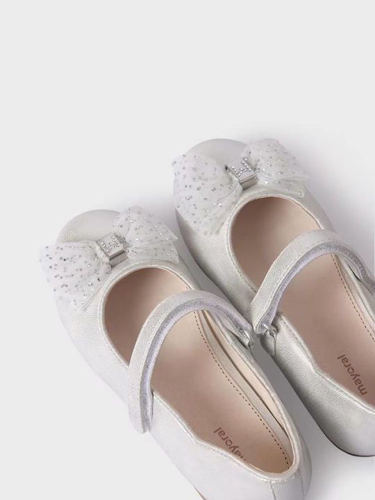 Mayoral Elegante Ballerinas Nachhaltiges Leder Baby 24-41537-025 Silber