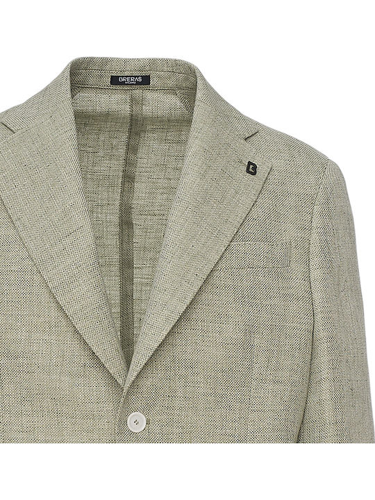 Breras Jacke aus Leinen und Wolle Veneziatg010 - Olive Veneziatg013/salvia