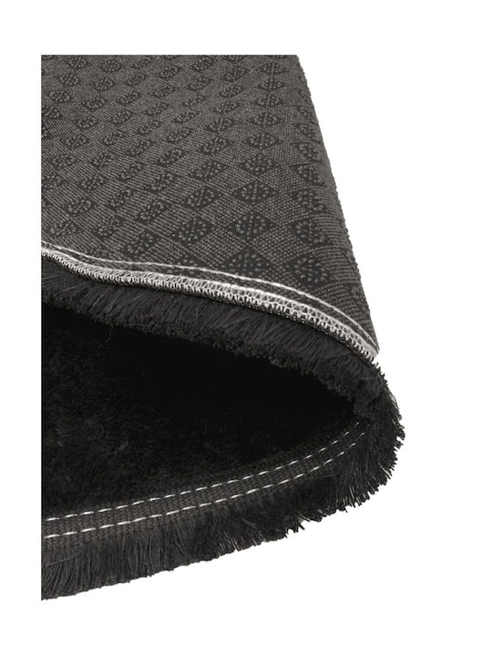 Eco Carpet Σετ Χαλιά Κρεβατοκάμαρας Γούνινα Με Κρόσια - Cordoba Ανθρακί