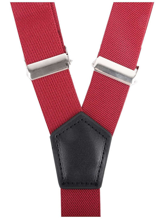 Elastic Braces Adjustable Bordeaux Synthetic Classic
