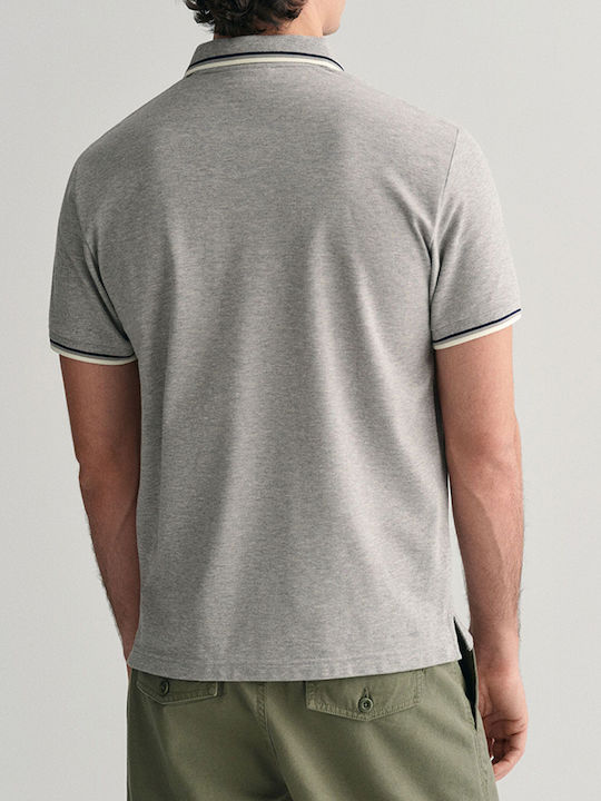 Gant Blouse Short Sleeve 2-col Tipping Ss Pique Polo 3g2013042-93 Lightgray