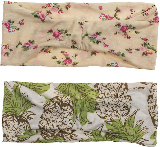 Boho-Sommer Haarband 100% Polyester 22,5x9cm In 6 Designs