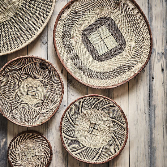 Tray Tribe mit gemischten natürlichen Farben 30x5cm.