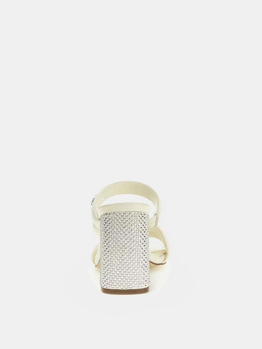 Ganae Genuine Leather Sandals Fljgnelea03-ivory Ecru