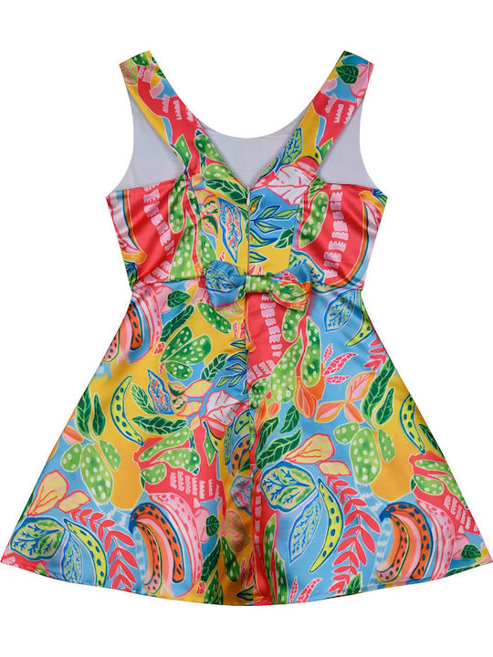 Girls' Sleeveless Printed Dress 46-224278-7-14-etwn-emprime