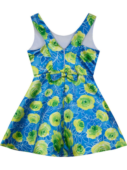 Girls' Sleeveless Printed Dress 46-224278-7-14-etwn-emprime