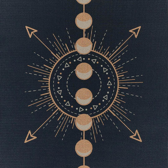 Bodhi Yoga Mat Leela "lunalign" - Midnight Blue 183 X 60 Cm, 4.5 Mm Weight: 1,4 Kg
