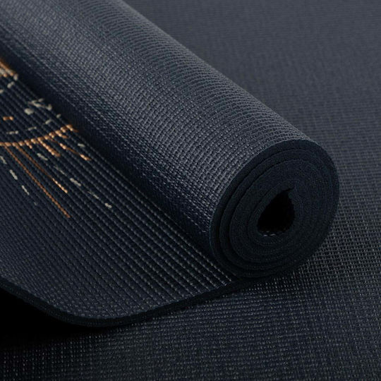 Bodhi Yoga Mat Leela "lunalign" - Midnight Blue 183 X 60 Cm, 4.5 Mm Weight: 1,4 Kg