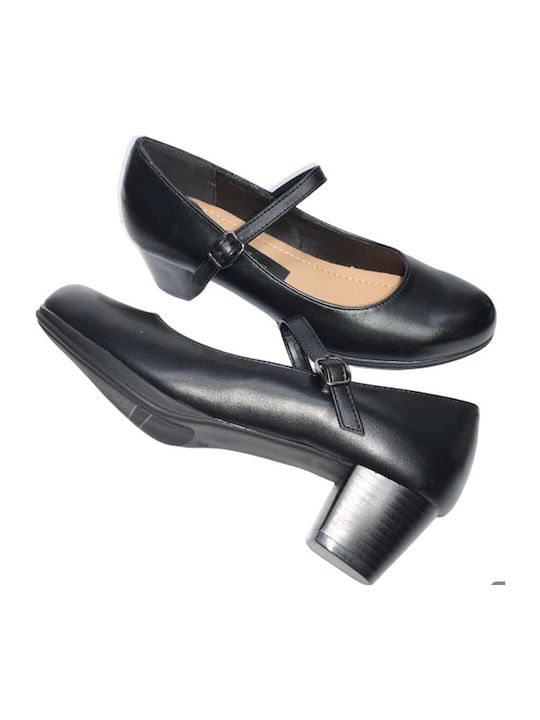 Damen Schwarzer Mary Jane Absatz Code 399 Absatzhöhe 4,5 cm