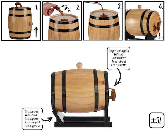 Kinvara Wine Wooden Barrel