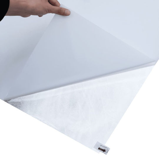 Vidaxl Fensterfolie Blendschutzfolie. Sandfarben. Transparent Weiß 45x500 H Pvc