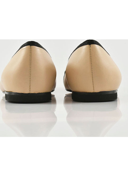 Γυναικείες Μπαλαρίνες Beige/Black ZWCH026-002
