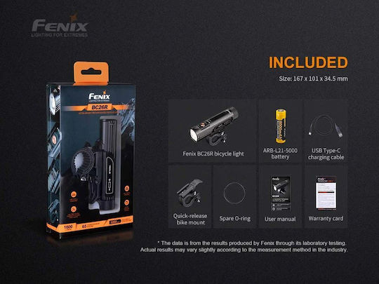 Fenix Bc26r Led Bike Light +bc05r V2.0 Kit