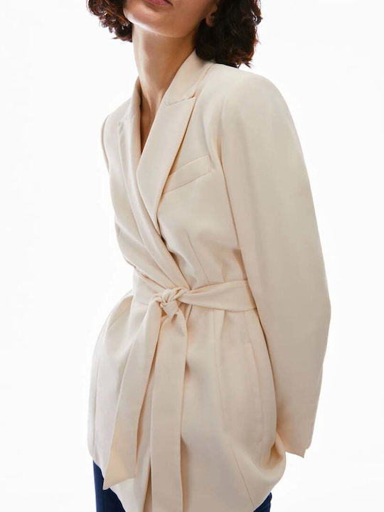 Penny Black Derris Jacket Ματ Σατέν Μπλέιζερ 2411041062200.001-vanilla