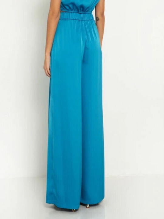 Damen Stoff Hose Blue