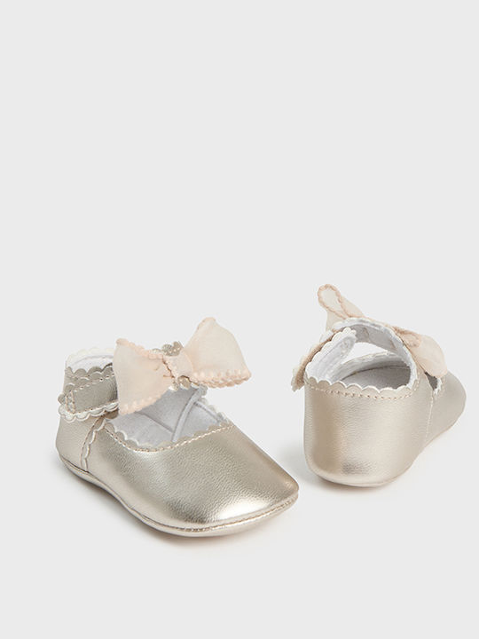 Mayoral Ballerina Shoes with Bow Champagne 24-09742-054 9742 Girl