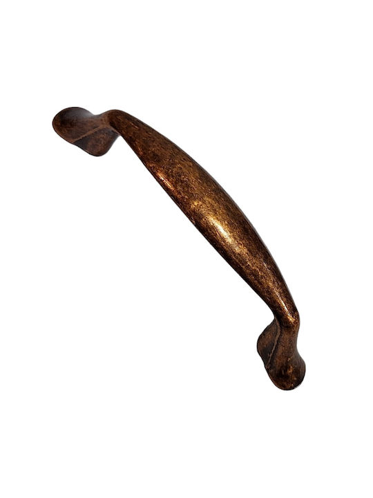 Klassischer Möbelgriff Acm 11846-096-brz1 Farbe: Kupfer Antik Abmessung 9,6cm