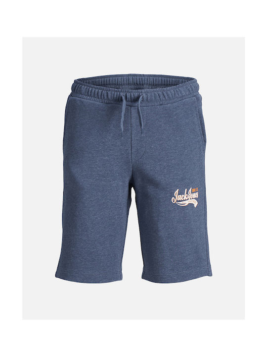 Jack&jones Jpstlogo Sweat Shorts 2 Col Sn Gms Jnr 12249970-ensign Bluemelange Steelblue