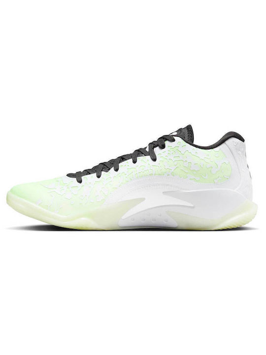 Zion 3 Low Basketball Shoes White / Black / Barely Volt