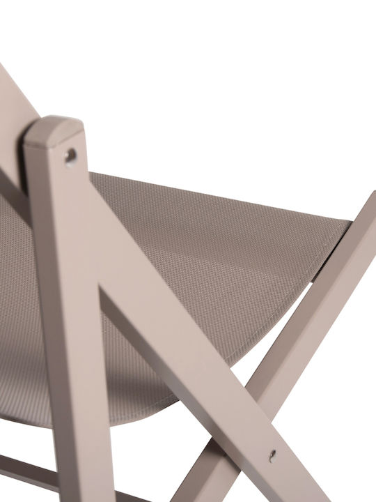 Professional Deckchair Fb95076.03 Aluminum & Textilene Champagne 59.5x102.5x94cm