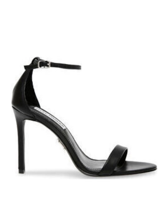 Σανδάλια Steve Madden Tecy Sandal Sm11002956-03001-017 Black Leather Σανδάλια Steve Madden