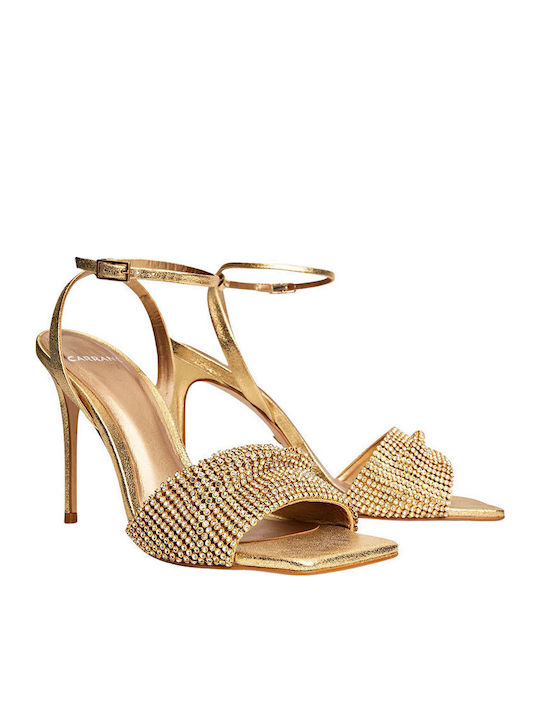 Carrano Leather Sandals with Strass