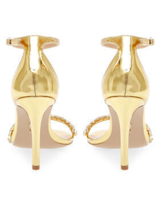 Steve Madden Brazen-r Sandal Sm11002844-02003-045 Gold Sandals Steve Madden