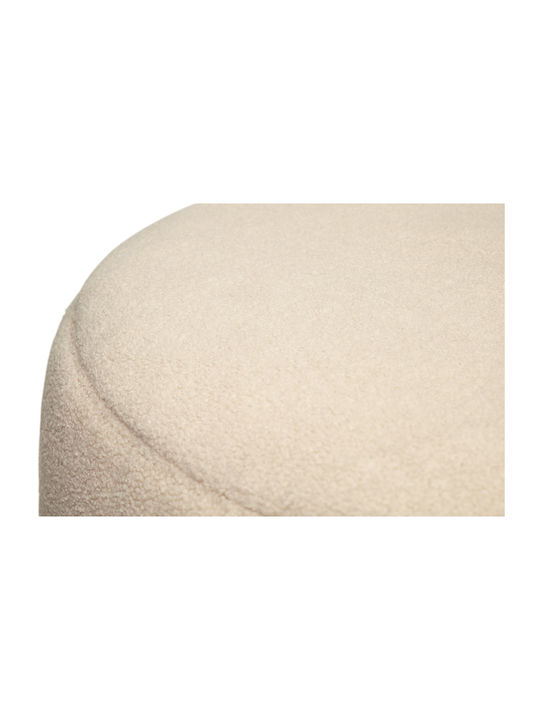 Fatboy Point Large Sherpa - Pouf Stoff Ø70x40 I Ecru