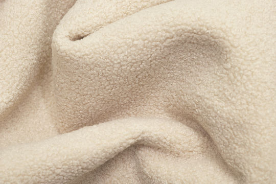 Fatboy Point Large Sherpa - Pouf Fabric Ø70x40 I Ecru