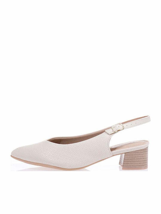 Piccadilly 739031-38 Off-white Slingback Γοβες