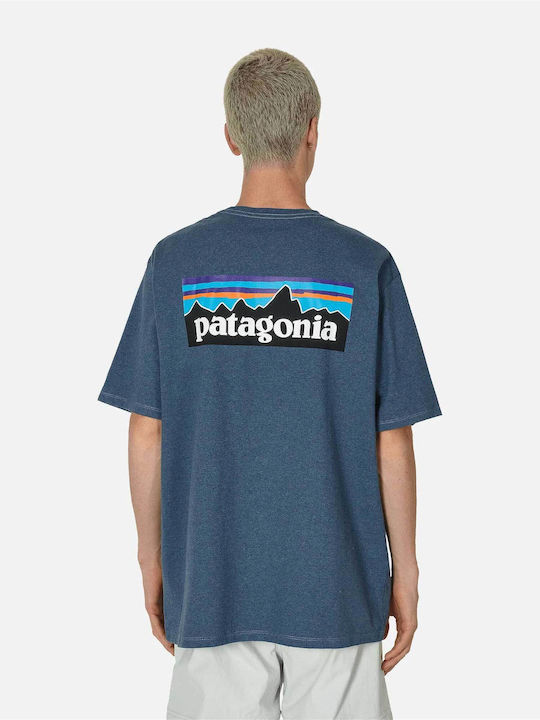 Patagonia Herren Shirt Kurzarm Blau