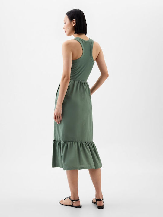 Rochie Midi fără mâneci Rochie Midi Laurel Wreath Verde