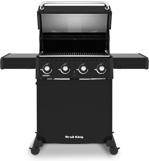 Broil King Crown 410 Ψησταριά Υγραερίου Μαντεμένιας Σχάρας 65x44εκ. με 4 Εστίες 11.4kW