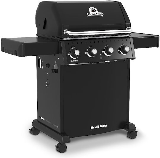 Broil King Crown 410 Ψησταριά Υγραερίου Μαντεμένιας Σχάρας 65x44εκ. με 4 Εστίες 11.4kW