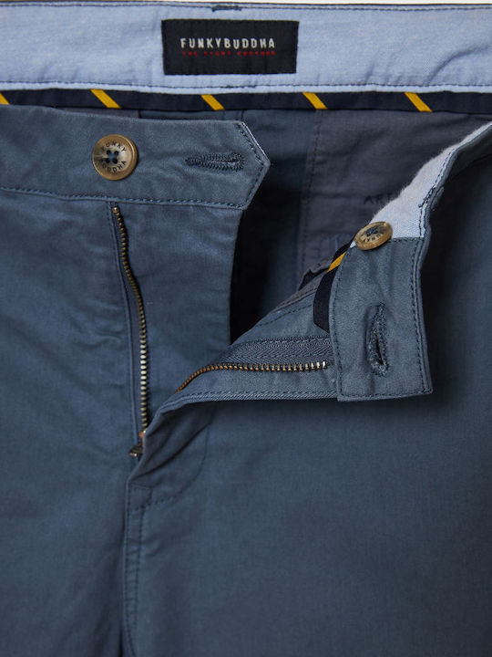 Trousers Chino Elastic in Regular Fit China Blue