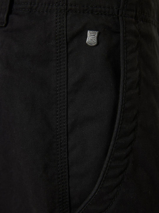 Trousers Cargo Elastic in Regular Fit Black