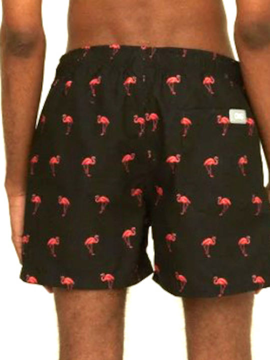 Oas Swimshort Black Flamingo - Assorted